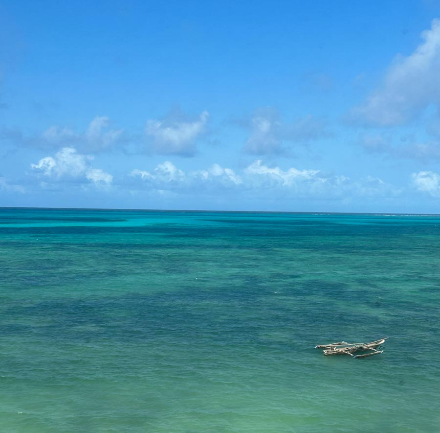 Nungwi Beach på Zanzibar fotograferad under vår resa